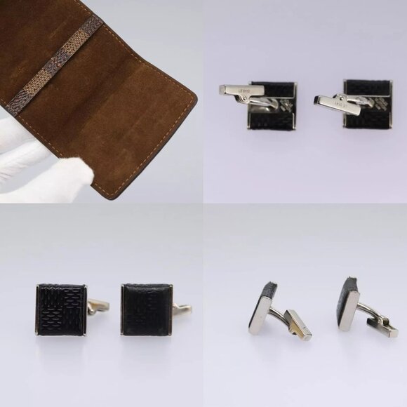 LOUIS VUITTON Damier Ebene Cuffs Cuff Case LV Auth 114634 - Picture 16 of 16